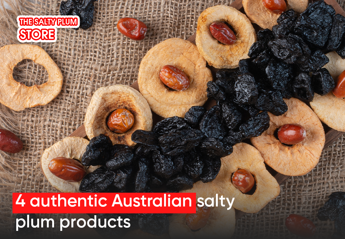  4 authentic Australian salty plum products