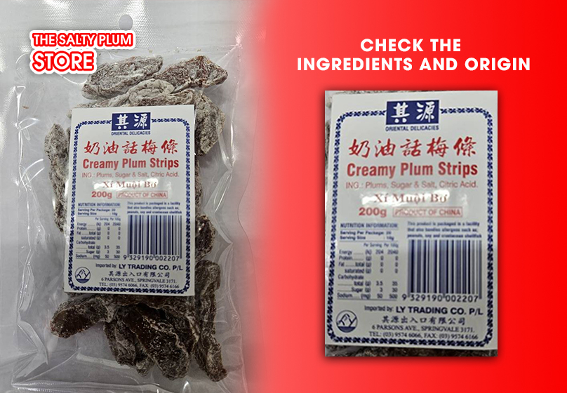 Check the ingredients and origin