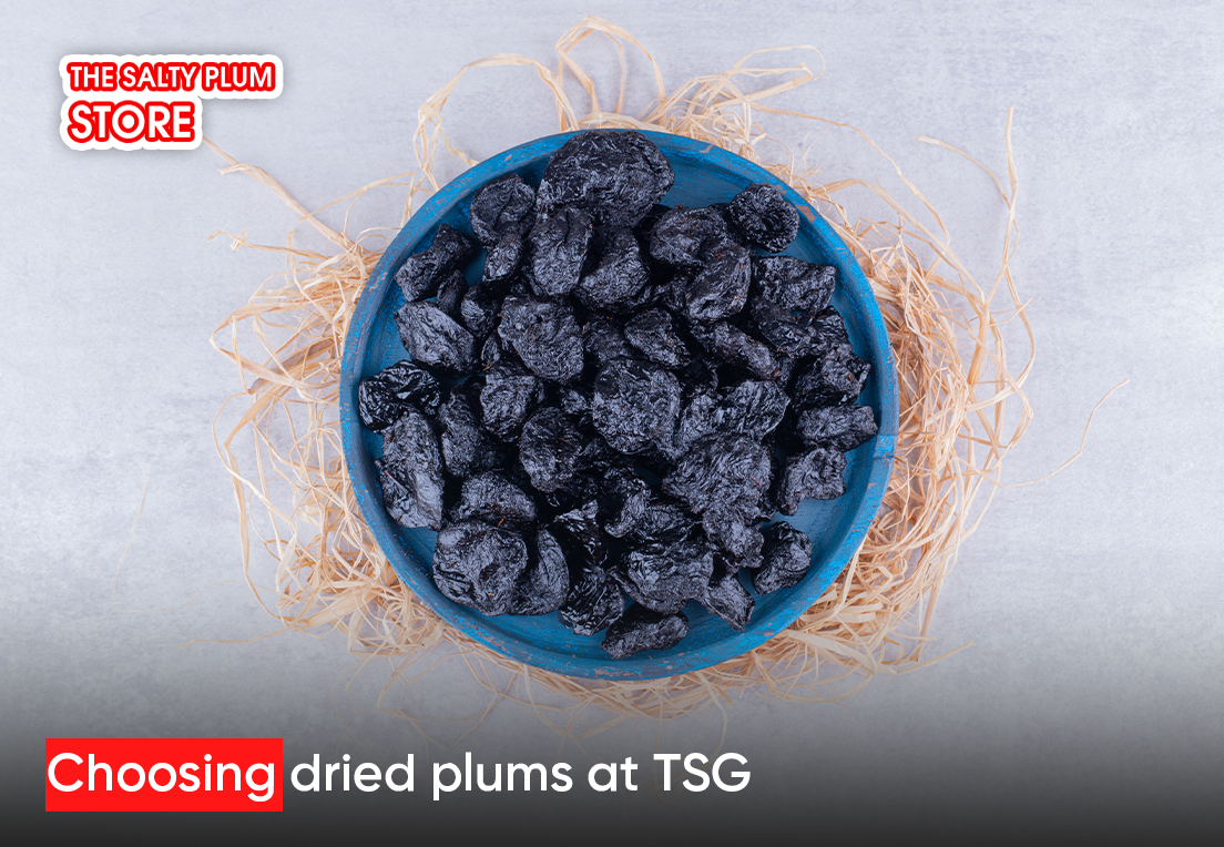 Choosing dried plums at tsg