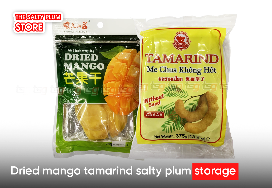 Dried mango tamarind salty plum storage