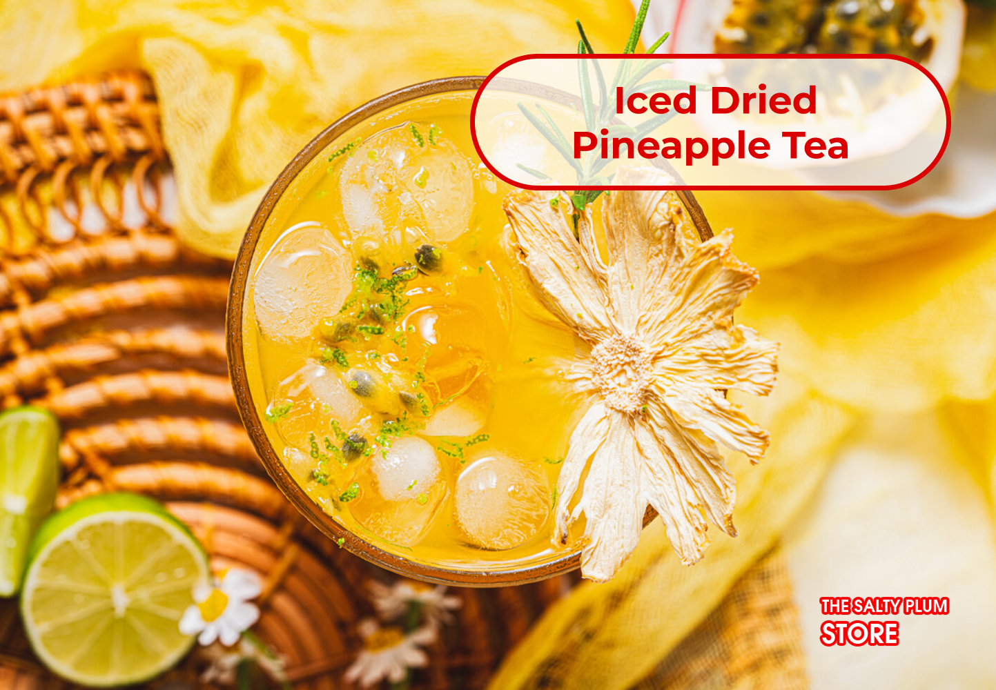 Iced Dried Pineapple Tea