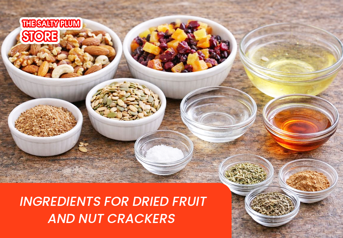  Ingredients for Dried Fruit and Nut Crackers