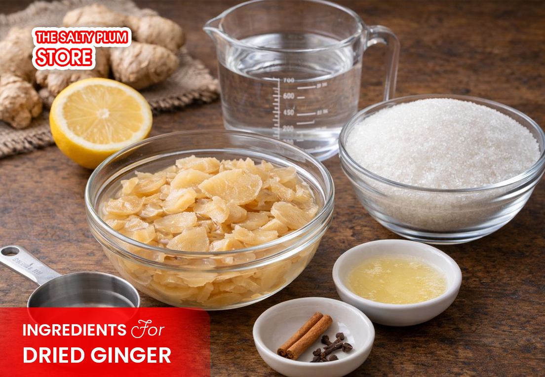Ingredients for Dried Ginger Jam