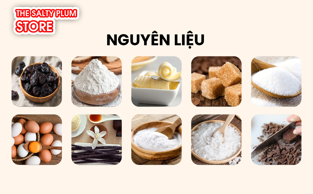 Ingredients to Make Dried Prune Cookies