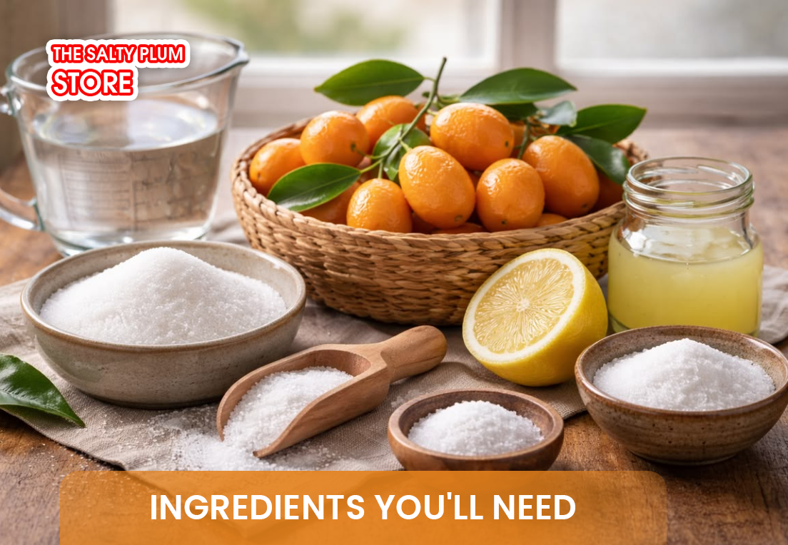 Ingredients You'll Need to make dried kumquat candy recipe