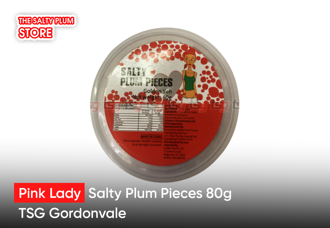 Pink Lady Salty Plum Pieces 80g TSG Gordonvale 