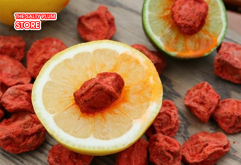 Salty plums and lemon