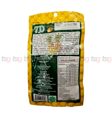 7D Dried Pineapple 70g(25)